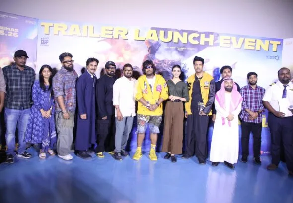 Jetlee Movie Trailer launch photos