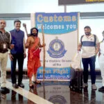 R.V.V. Satyanarayana Welcomes First Passenger at Bhogapuram Airport