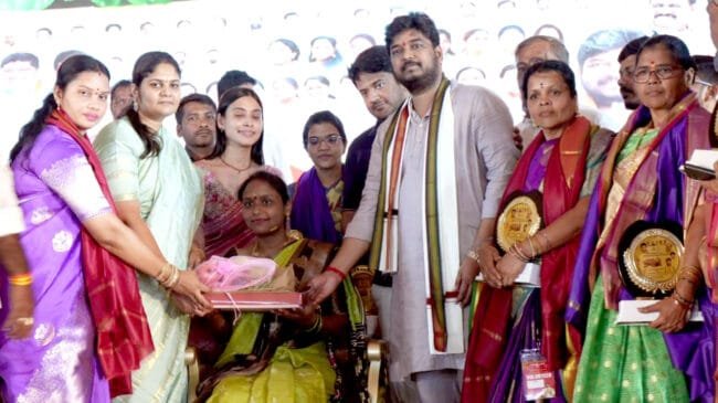 Mass Seemantham Ceremony for 2,000 Pregnant Women Held Under Jubilee Hills MLA Naveen Yadav’s Leadership