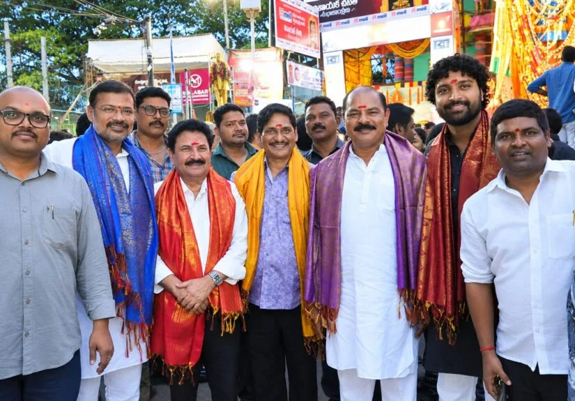 Vedavyas Movie Team Seeks Blessings at Khairatabad Maha Ganapathi