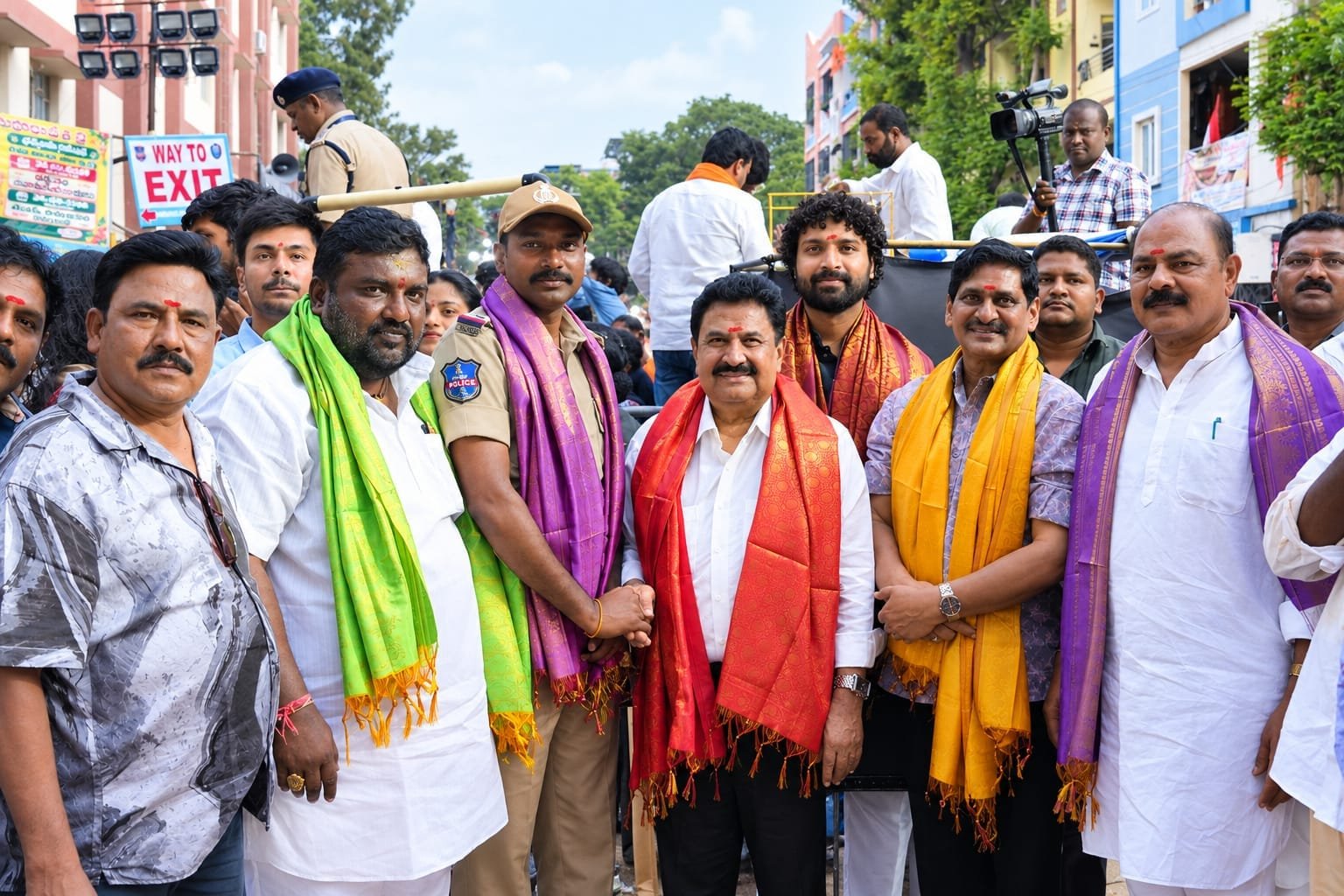 Vedavyas Movie Team Seeks Blessings at Khairatabad Maha Ganapathi