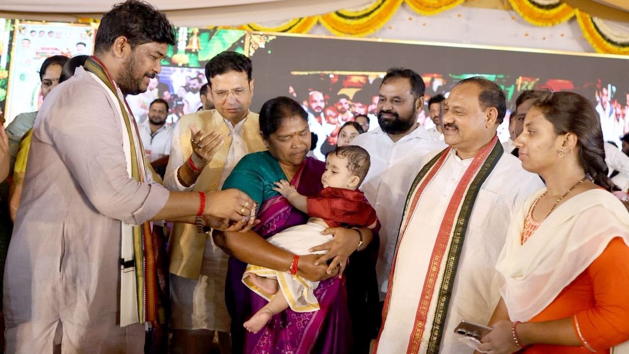 Mass Seemantham Ceremony for 2,000 Pregnant Women Held Under Jubilee Hills MLA Naveen Yadav’s Leadership